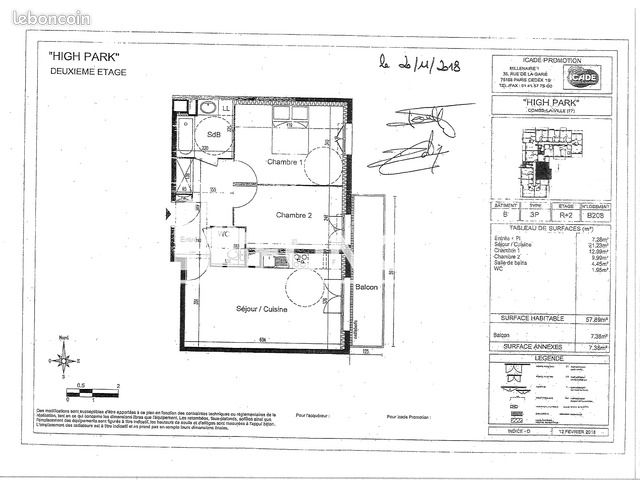 Appartement a louer combs-la-ville - 3 pièce(s) - 57 m2 - Surfyn