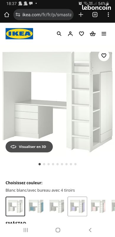 Lit mezzanine type samstad ikea (image 1)
