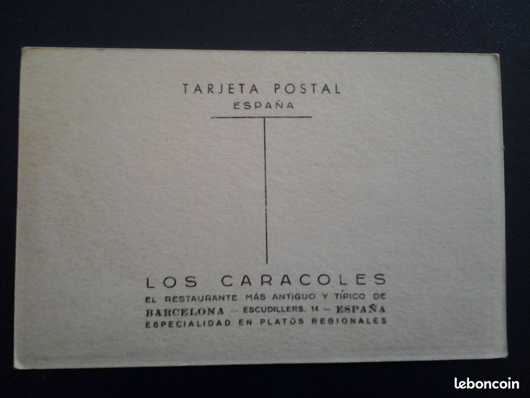 Carte postale Los Caracoles Barcelona (image 3)