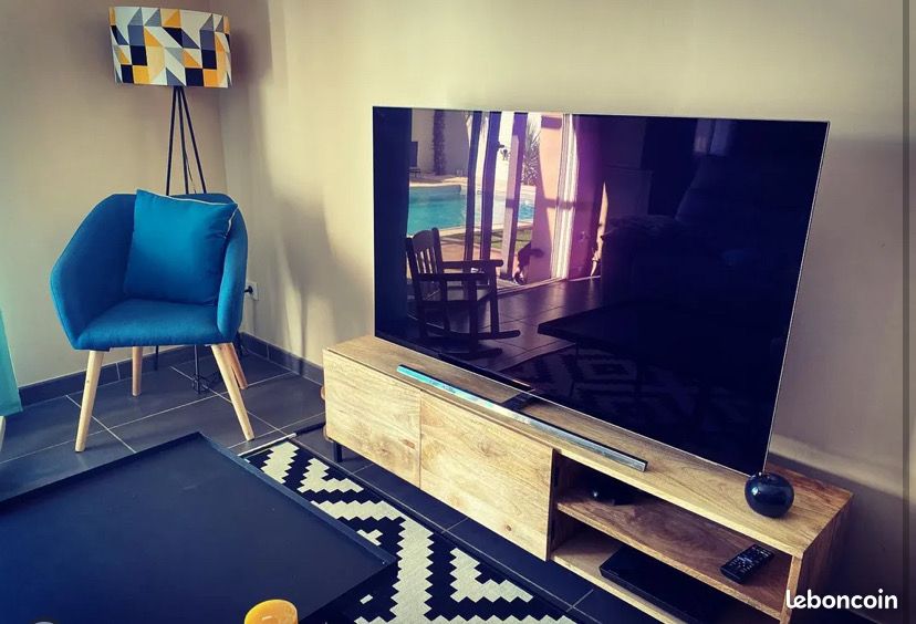 Meuble TV bois manguier massif DISPONIBLE (image 1)