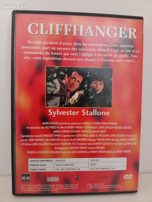 DVD Film cliffhanger - Sylvester Stallone (image 2)