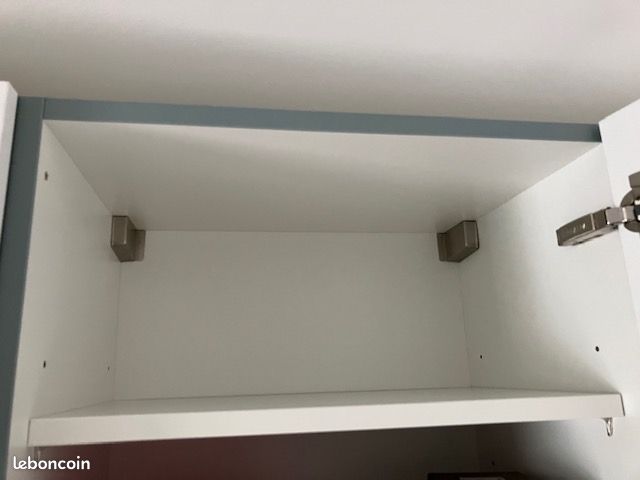 Meuble de Cuisine Haut MOBALPA – Blanc vernis mat - NEUF (image 2)