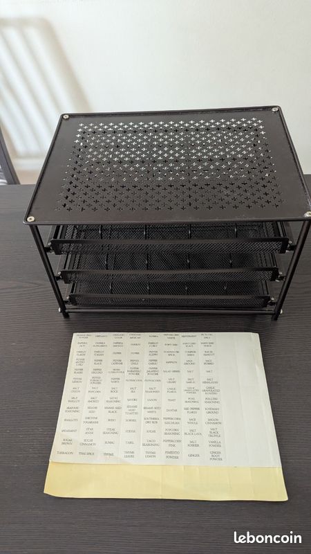 Étagère À Épices À 3 Niveaux, Étagère À Épices Extensible Support