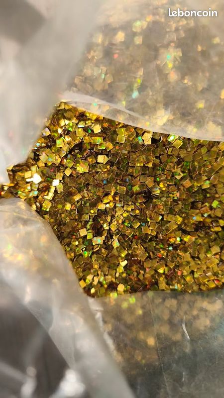 Sachet de paillettes carrées OR (image 1)