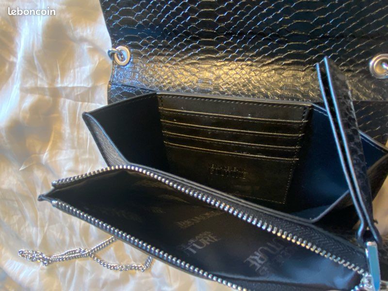 Pochette femme élégante bandoulière noir Versace Jeans Couture très bon état (image 5)