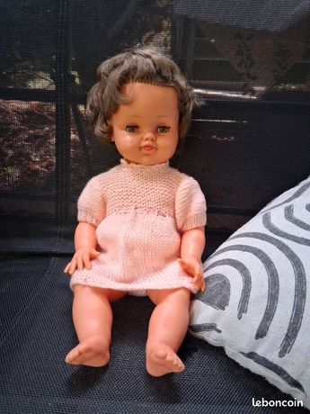 ADORABLE POUPÉE Ancienne Vintage Raynal Tinnie Vêtements Blonde Yeux