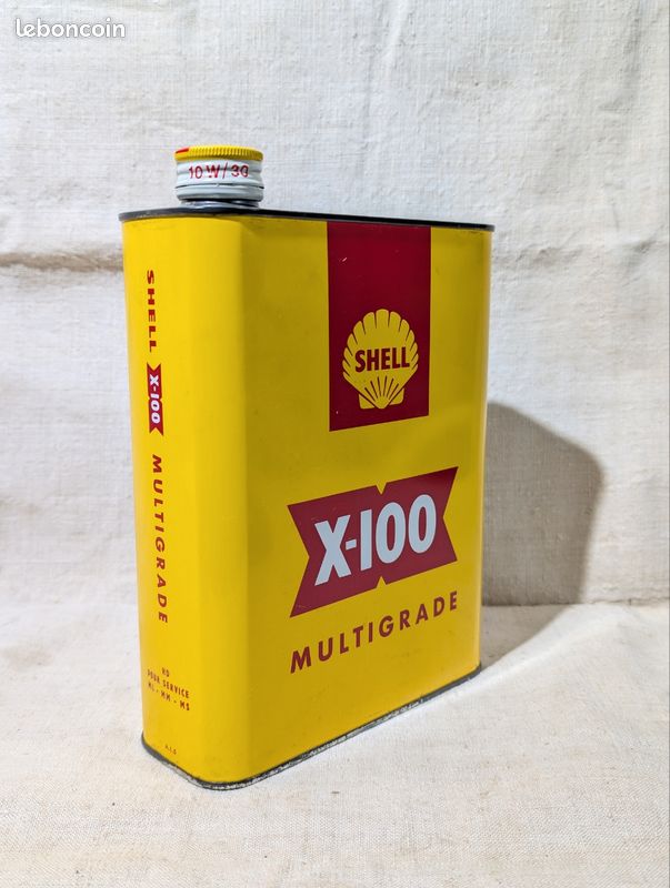 Ancien bidon d'huile SHELL X 100 (image 6)