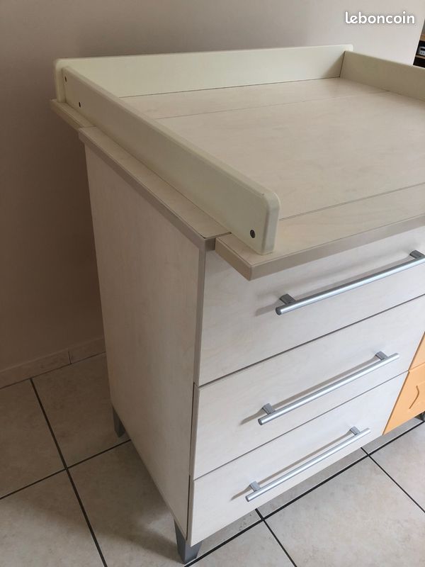 Commode 3 tiroirs avec plan à langer SAUTHON Collection FUN (image 10)