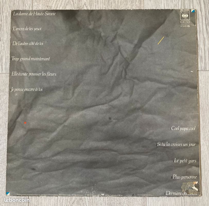 Vinyle 33 tours Francis Cabrel Fragile (image 4)