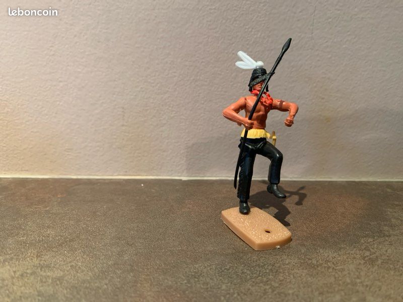 Billy - Soldats Plasty Genre Timpo - Canoë Et Indiens En Boîte Ref 4772