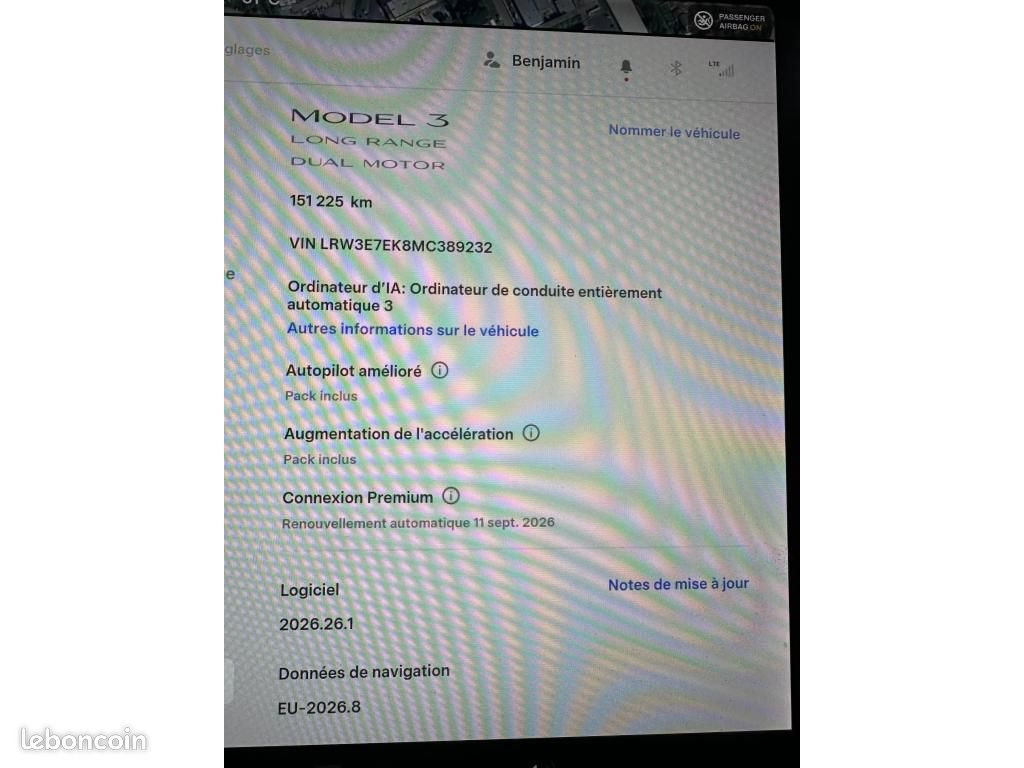 Tesla model 3 tesla dual motor awd - boost - autopilot amélioré (image 17)