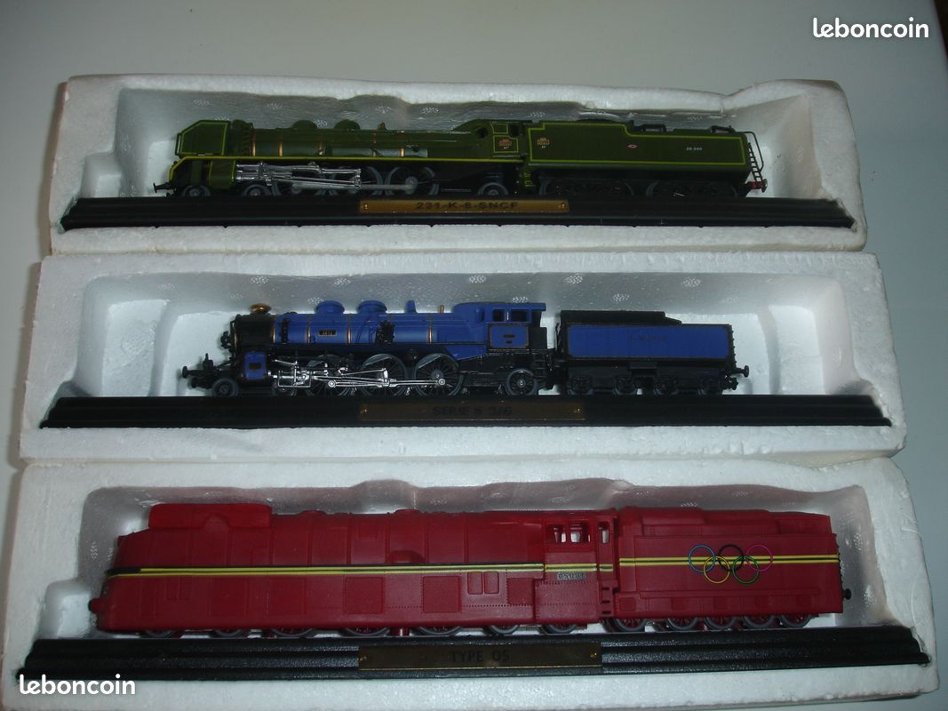 Maquettes Locomotives HO Pacific 231 Et 241 C - Échelle 1/87 - Occasion Très Bon état