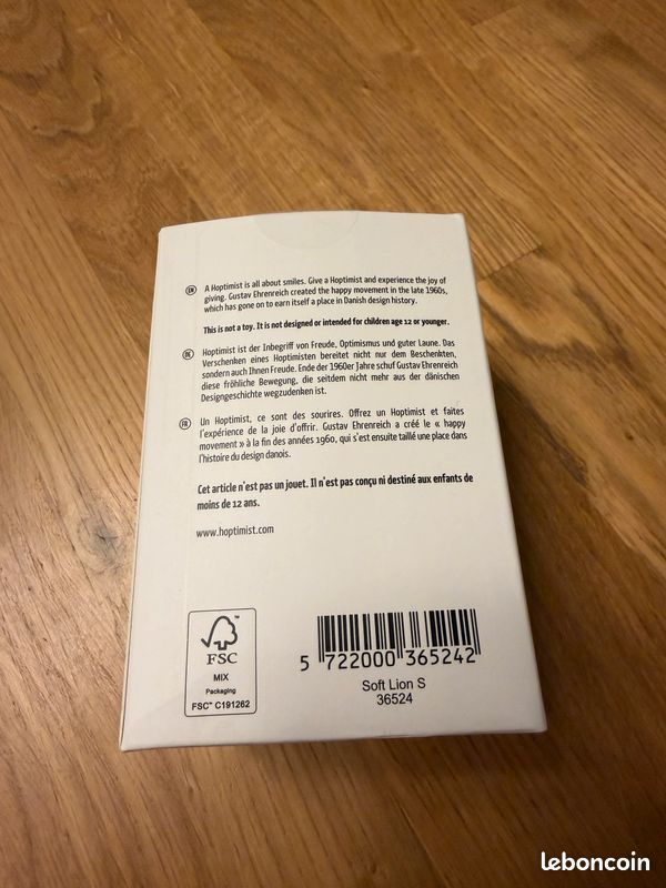 Hoptimist Soft Lion Kunststoff Höhe 7,6 Cm, Freude, Geschenk