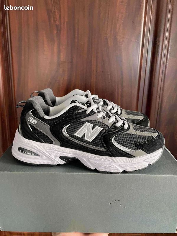 Baskets New Balance noir blanc (image 4)