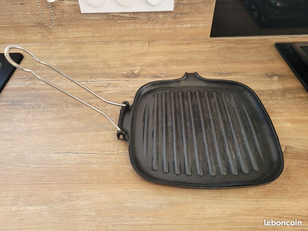 BBQ-Toro Poêle à crêpes en fonte, diamètre 19 cm, ronde, poêle à
