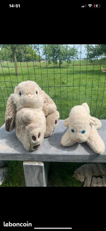 Donne 2 peluches anciennes (image 1)