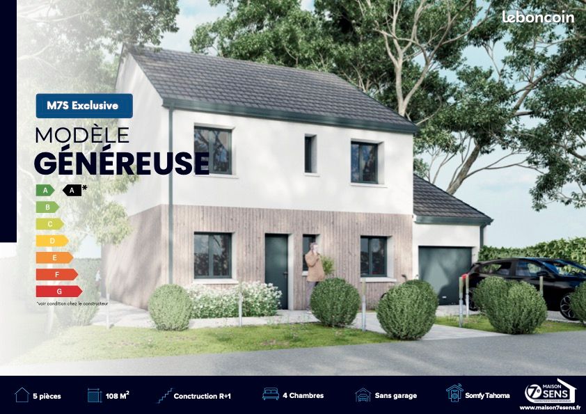 Maison 5 pièces 108 m² · à Vulaines-sur-Seine · 108 m² · 301 248 €