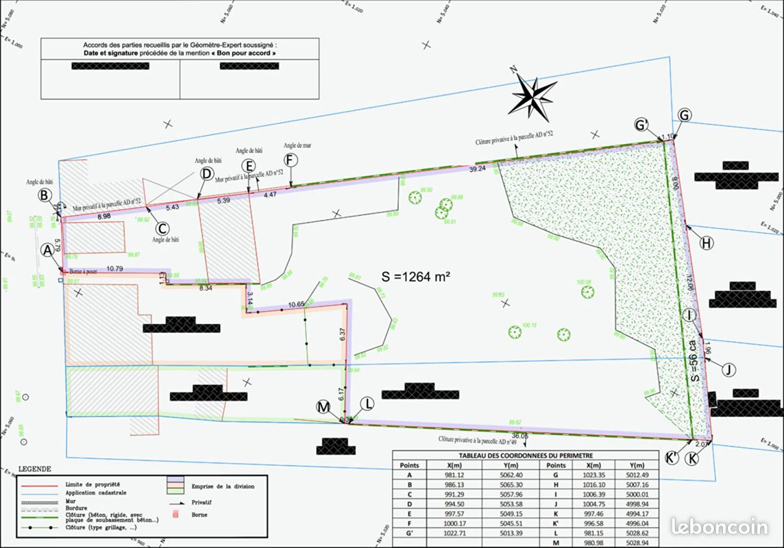 Terrain 1264 m² · à Bruay-sur-l'Escaut · 1 264 m² · 79 000 €