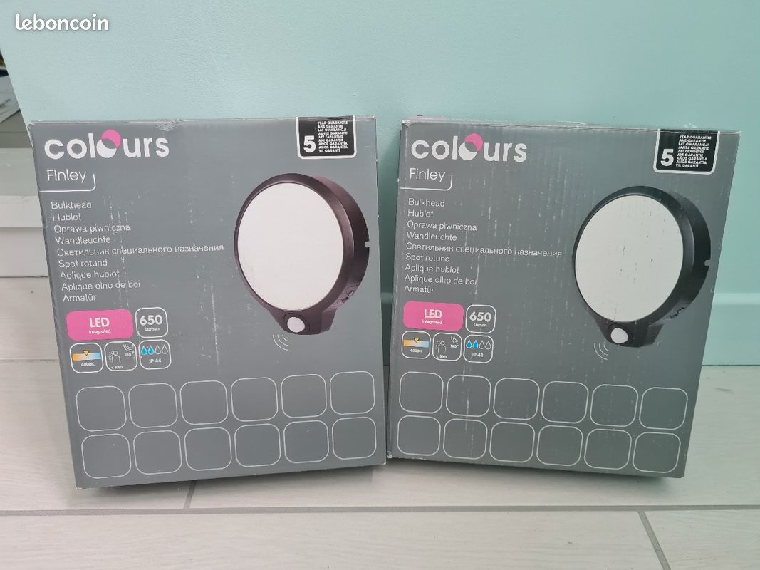 Lot de 2 hublots led detecteur de mouvement (image 1)