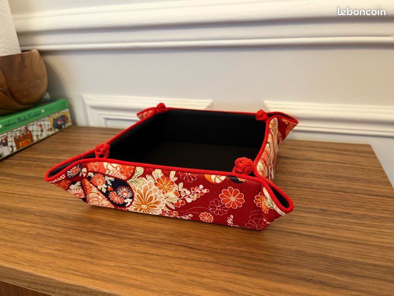 Lot de 2 vide-poches en tissu japonais - grand + petit format (image 1)