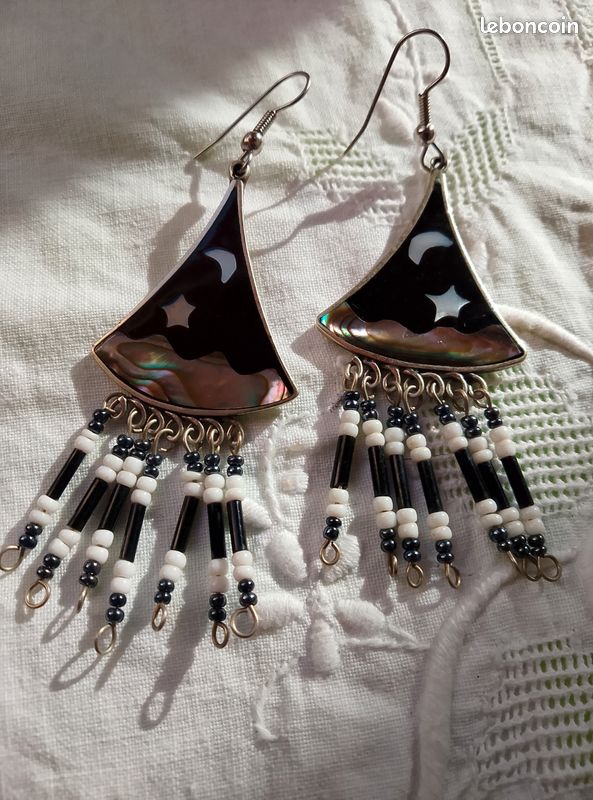 Boucles D'oreilles Pendantes Dorées - Modèle 69 - Neuf Sans Emballage - Alliage à Clous