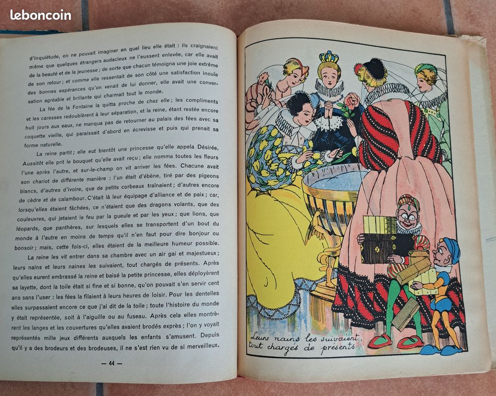 Livre de 1937/Contes d'Aulnoy. L'oiseau bleu - La biche au bois (image 5)