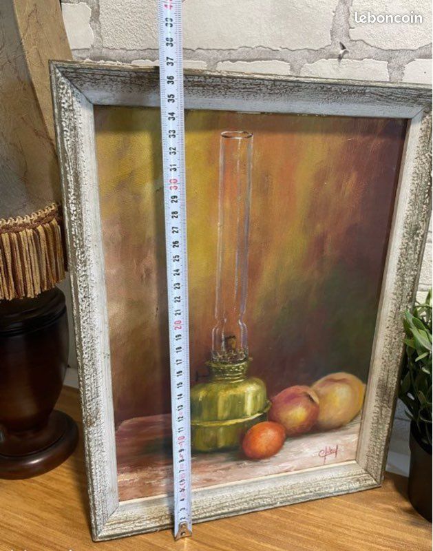 Tableau ancien signé et encadré - Nature morte (image 10)