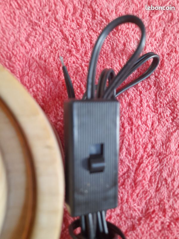 Pied de lampe, bois naturel x 3 (image 3)