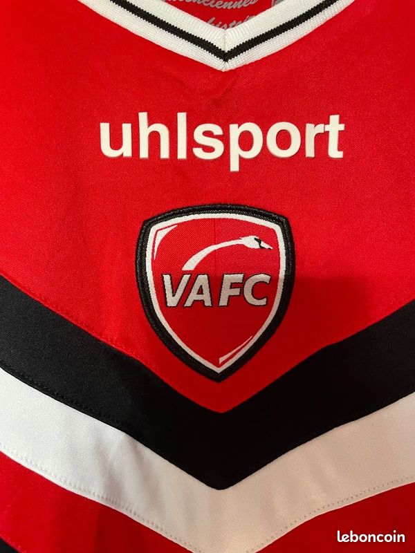 Maillot Valenciennes Football Club rouge Uhlsport Toyota Vintage jersey - M