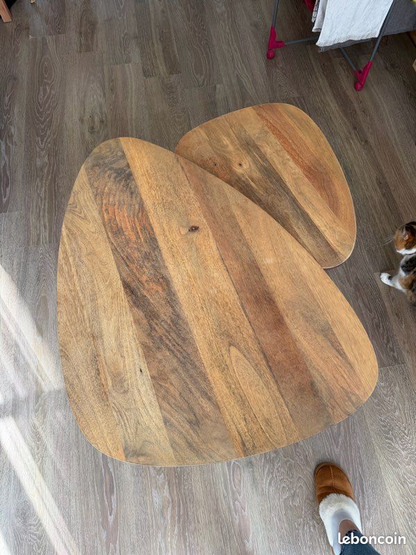 Table basse bois vintage (image 5)
