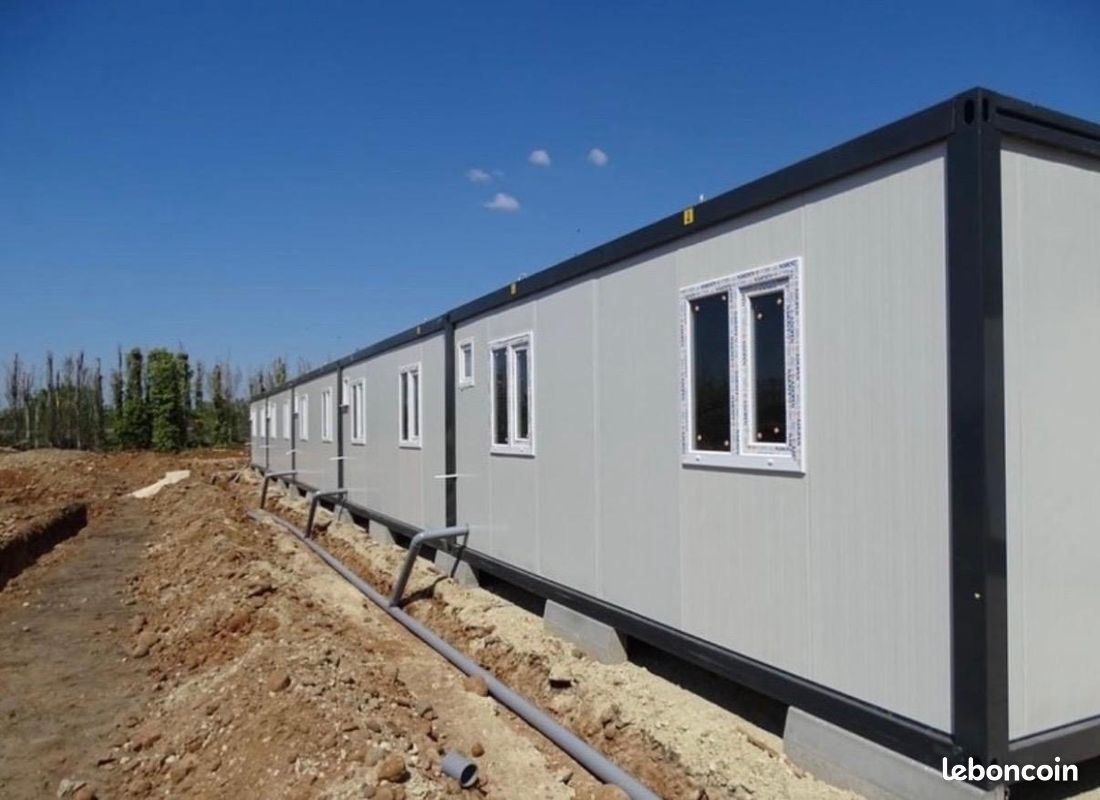 Bungalow préfabriqué container bâtiment modulaire prix imbattable en stock livraison dans les Bouches-du-Rhône (image 2)