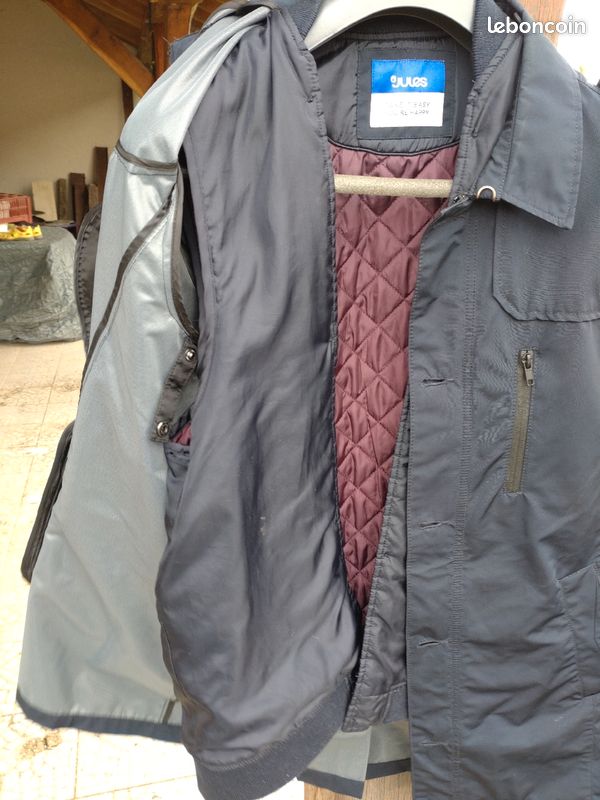 Imperméable pour hommes bleu marine (image 4)