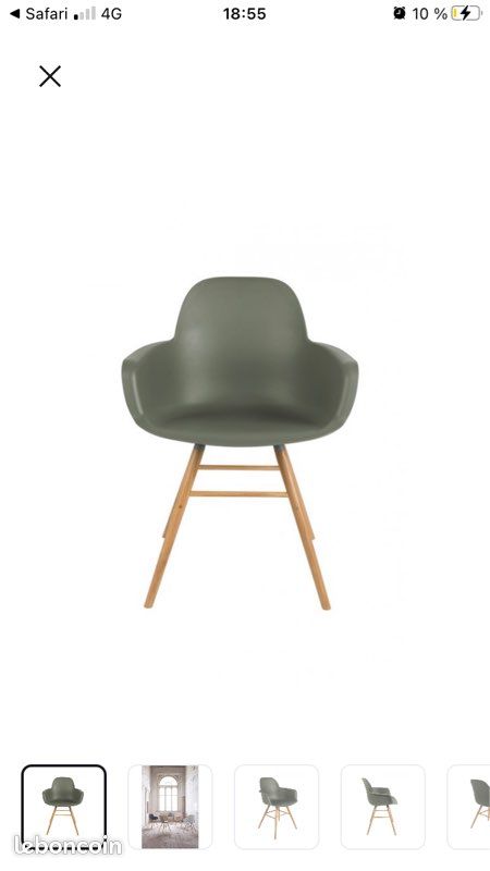 Fauteuil design scandinave Zuiver Albert Kuip la redoute en TBE (image 6)