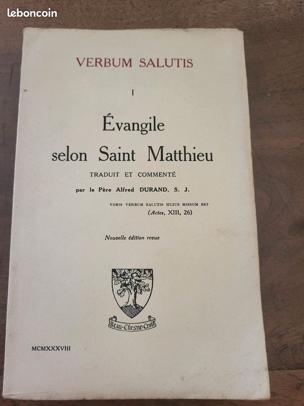 Évangile selon Saint Matthieu — Verbum Salutis I — Père Alfred Durand (1938) (image 1)