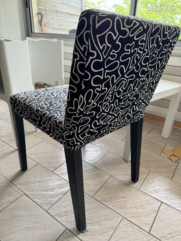 Vends 5 chaises déhoussables IKEA (image 2)