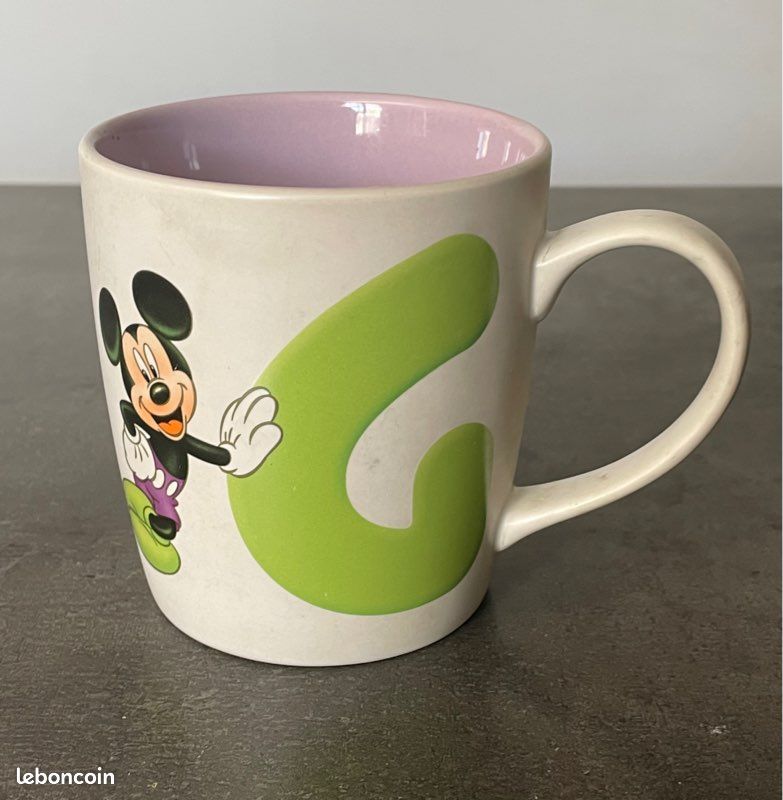 DisneyLand Paris Mug Mickey Collection ABC lettre G (image 1)