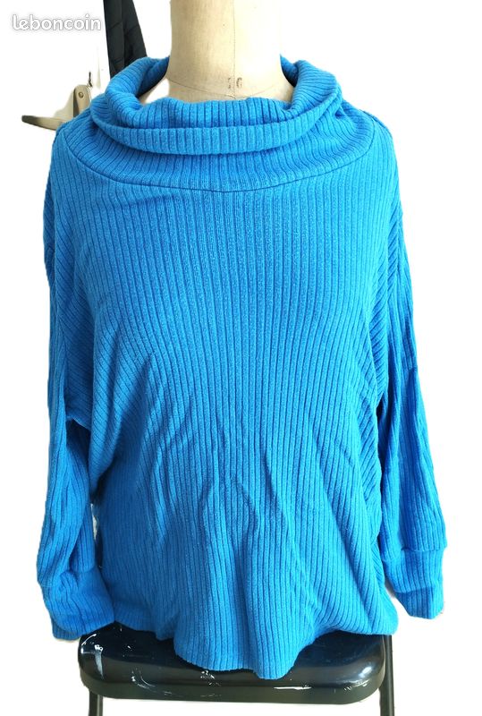 Pull femme bleu An ii vito 5XL 52 B2 (image 12)