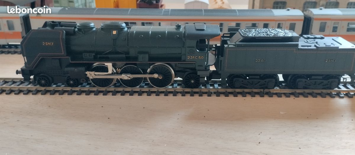 Locomotive à Vapeur Jouef – Pacific 231C 836 – 12V – Échelle HO – Boîte Vintage