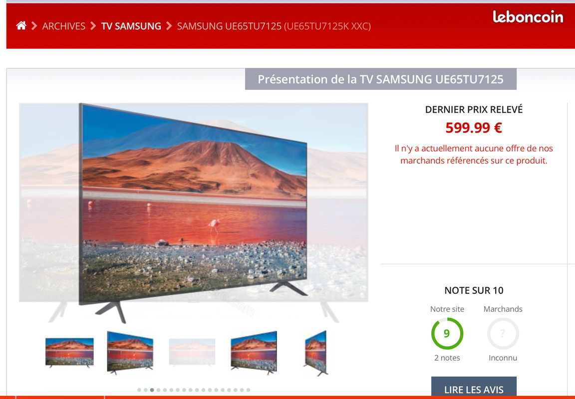 TV SAMSUNG UE65TU7125 163 cm (image 3)