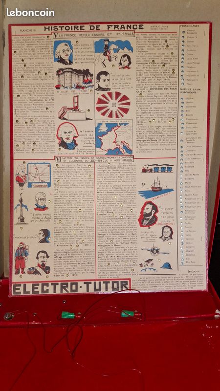 JEU ANCIEN ELECTRO-TUTOR SERIE A N°1