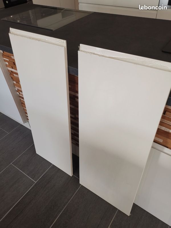 Porte cuisine aménagée garcinia neuve laqué blanche (image 1)