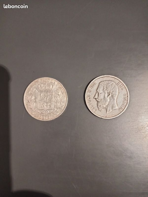 5 francs argent leopold 2 (image 1)