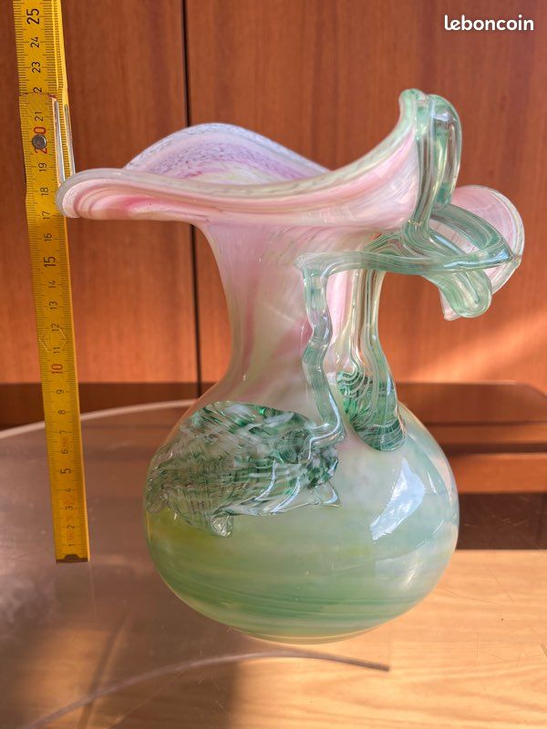 françois theodore legras - Vase - Verre - vase en pate de verre