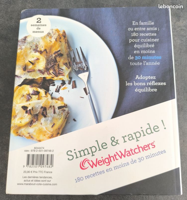 Livre de 180 recettes « Simple & Rapide » WEIGHT WATCHERS (image 2)