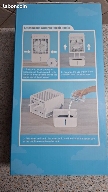 CLIMATISEUR MOBILE SILENCIEUX, 5.5L Refroidisseur D'air Climatiseur