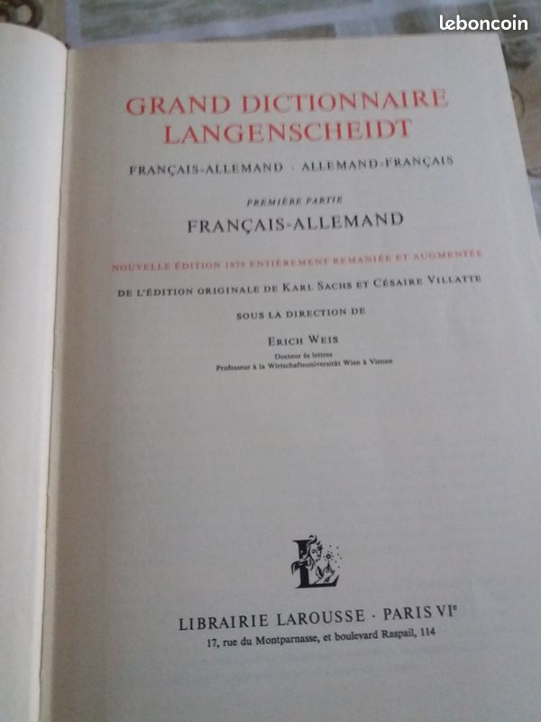 Dictionnaire francais allemand (image 3)