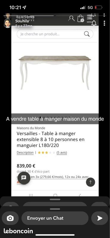 Table à manger (image 2)