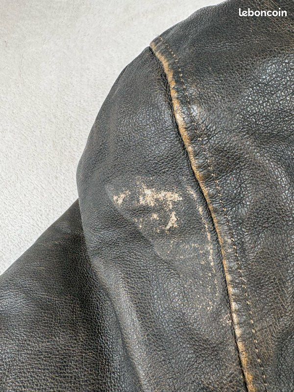 Veste en cuir véritable Wilsons Leather doublée sherpa – Taille L (image 9)