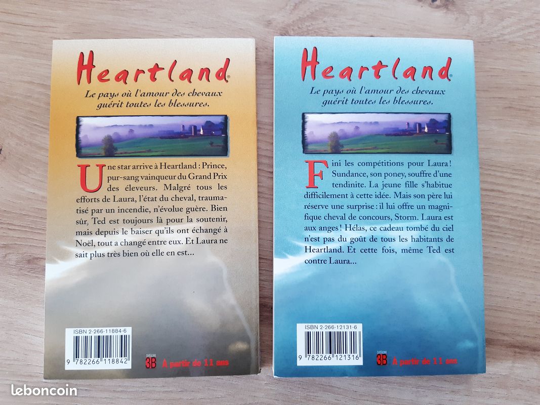 Lot de 2 livres de la série Heartland - Livres