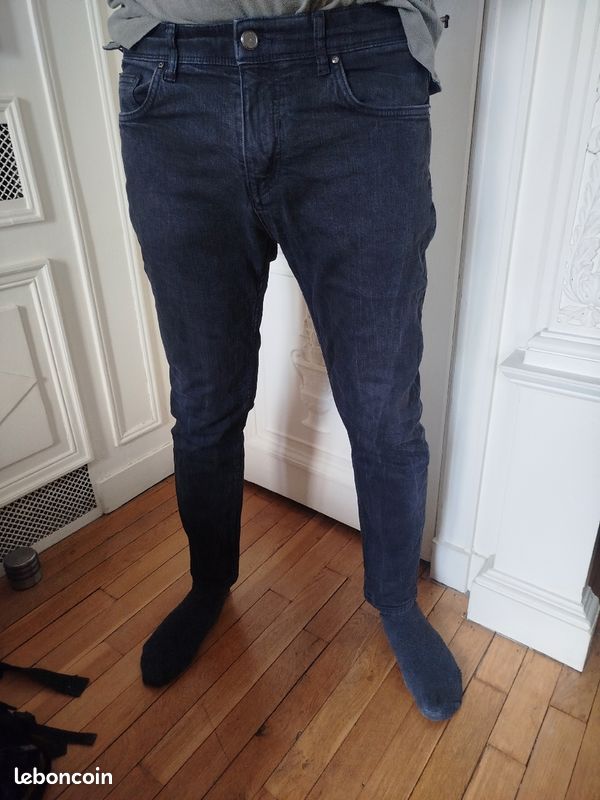 Straight Fit Zara Jean Noir Homme Pantalon Homme Noir Zara En